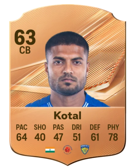 Kotal 63 Rare CB FC 26 card