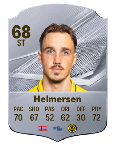 Helmersen 68 Silver ST FC 27 card