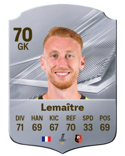 Lemaître 70 Silver GK FC 27 card