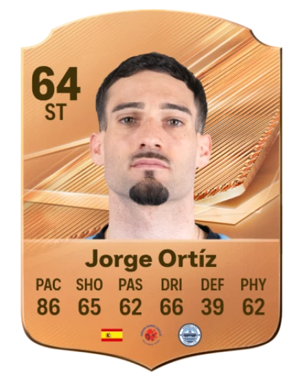Jorge Ortíz 64 Rare ST FC 26 card