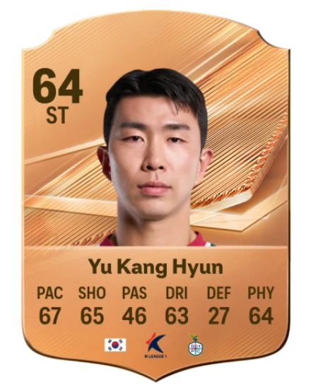 Yu Kang Hyun 64 Bronze ST FC 27 card
