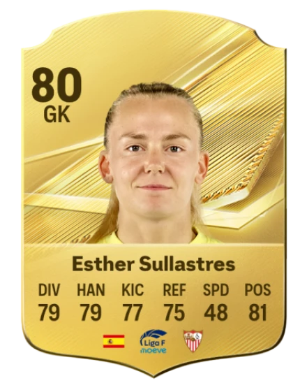 Esther Sullastres 80 Common GK FC 26 card