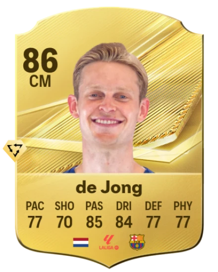 de Jong 86 Common CM FC 26 card