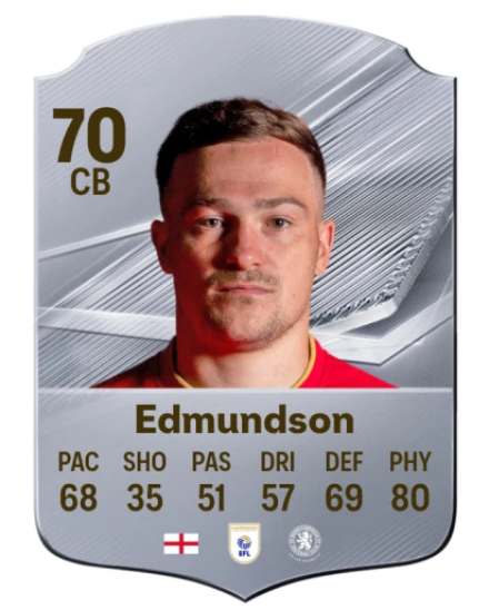Edmundson 70 Common CB FC 26 card