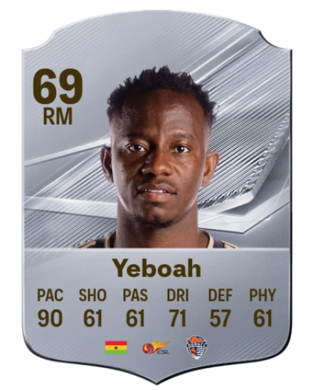 Yeboah 69 Common RM FC 26 card
