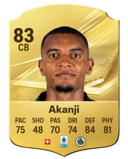 Akanji 83 Common CB FC 26 card