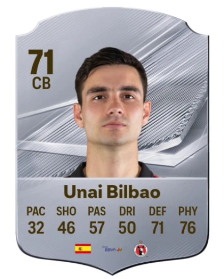 Unai Bilbao 71 Common CB FC 26 card