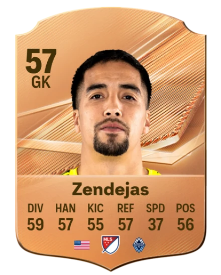 Zendejas 57 Bronze GK FC 27 card