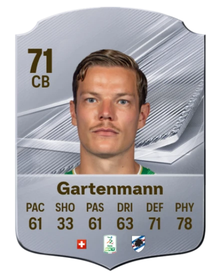 Gartenmann 71 Silver CB FC 27 card