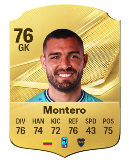 Montero 76 Common GK FC 26 card