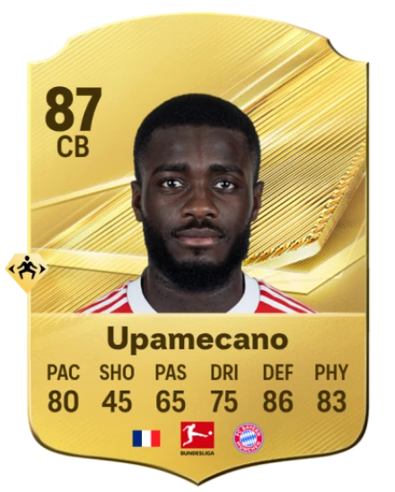 Upamecano 87 Common CB FC 26 card