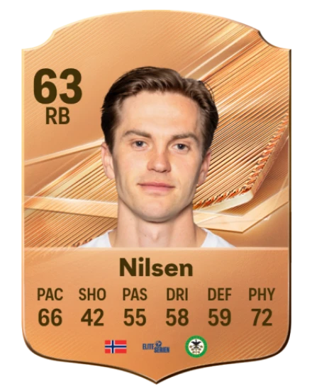 Nilsen 63 Bronze RB FC 27 card