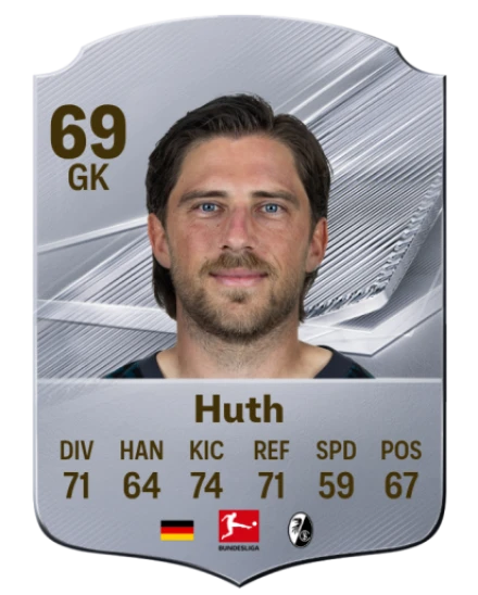 Huth 69 Silver GK FC 27 card