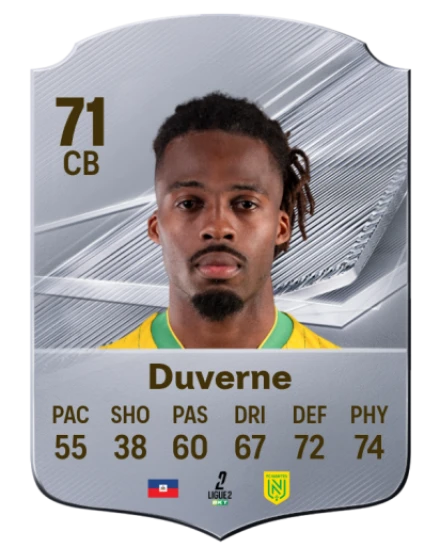 Duverne 71 Common CB FC 26 card