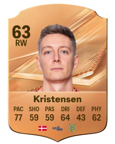 Kristensen 63 Common RW FC 26 card