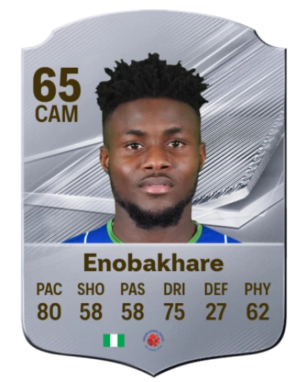 Enobakhare 65 Rare CAM FC 26 card