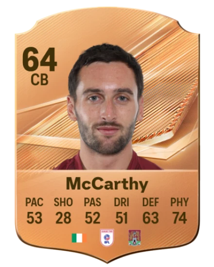 McCarthy 64 Common CB FC 26 card