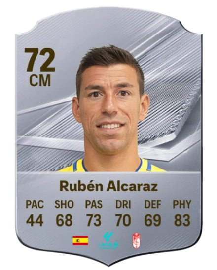 Rubén Alcaraz 72 Common CM FC 26 card