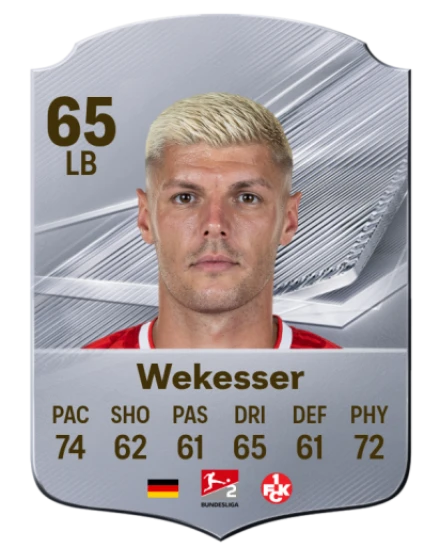 Wekesser 65 Silver LB FC 27 card