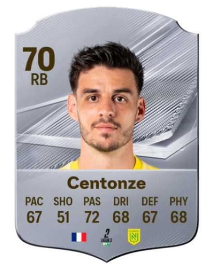 Centonze 70 Silver RB FC 27 card
