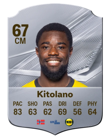 Kitolano 67 Silver CM FC 27 card