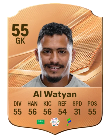 Al Watyan 55 Bronze GK FC 27 card
