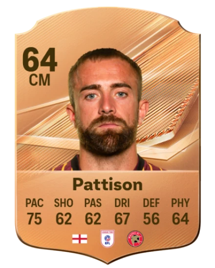 Pattison 64 Common CM FC 26 card