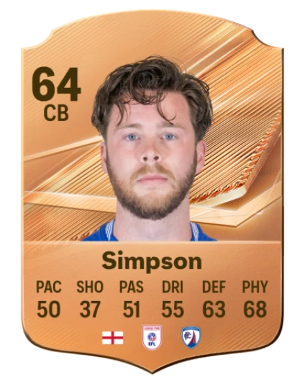 Simpson 64 Common CB FC 26 card