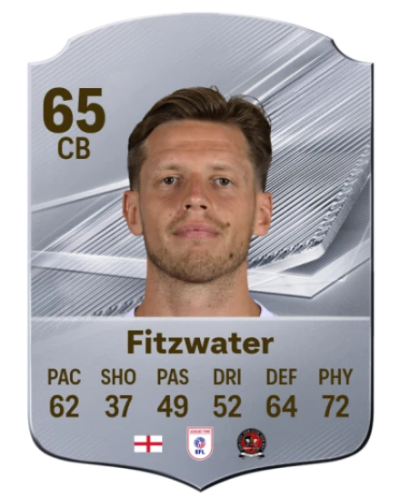 Fitzwater 65 Common CB FC 26 card