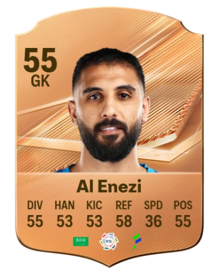 Al Enezi 55 Bronze GK FC 27 card