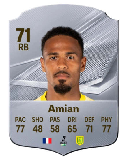 Amian 71 Common RB FC 26 card