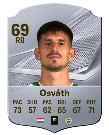 Osváth 69 Silver RB FC 27 card