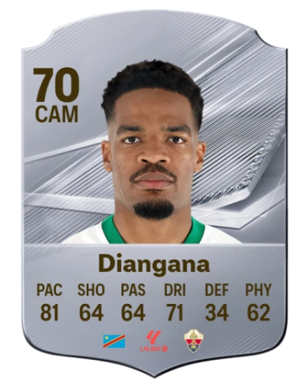 Diangana 70 Silver CAM FC 27 card