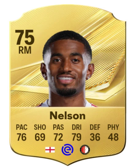Nelson 75 Gold RM FC 27 card