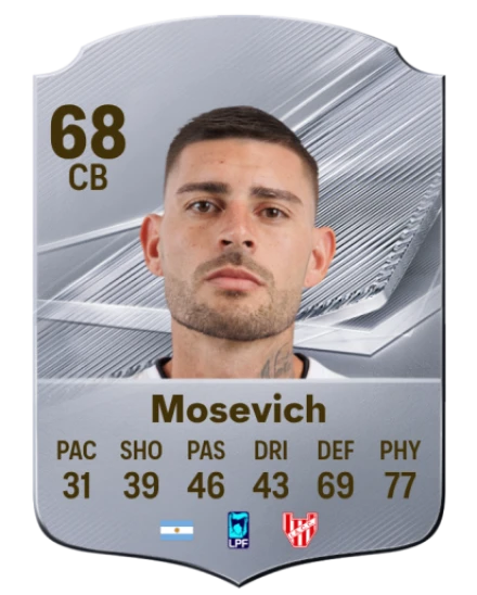 Mosevich 68 Common CB FC 26 card