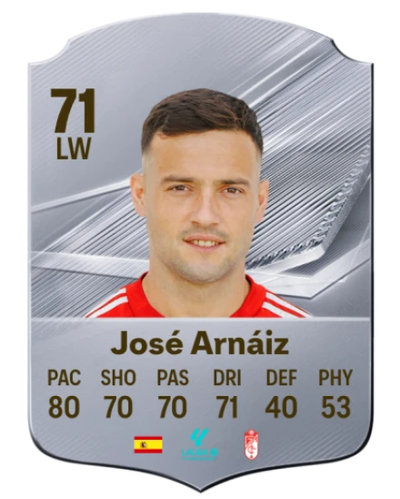 José Arnáiz 71 Common LW FC 26 card