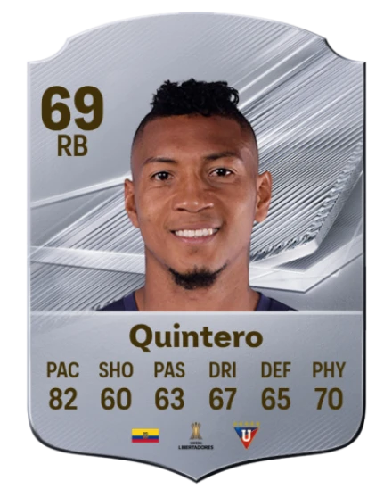 Quintero 69 Silver RB FC 27 card
