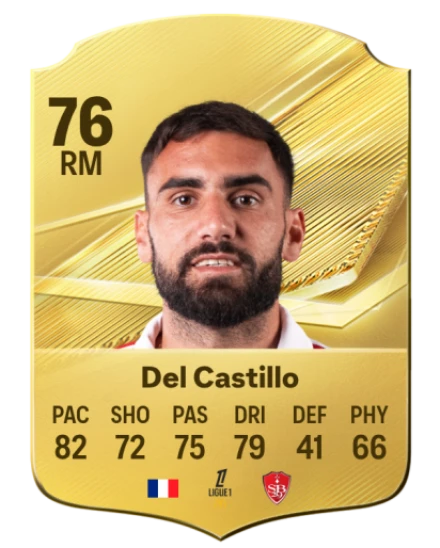 Del Castillo 76 Rare RM FC 26 card