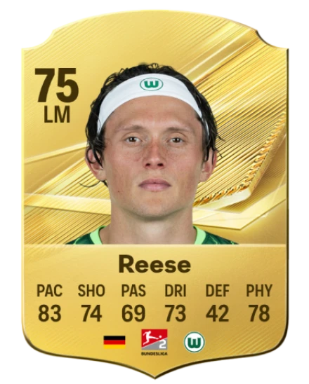 Reese 75 Common LM FC 26 card