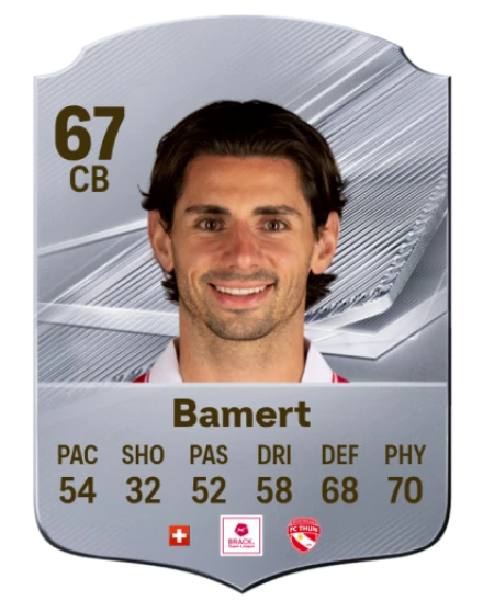 Bamert 67 Common CB FC 26 card