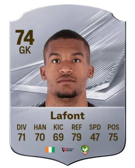 Lafont 74 Common GK FC 26 card