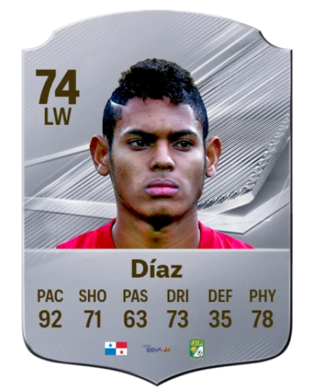 Díaz 74 Common LW FC 26 card