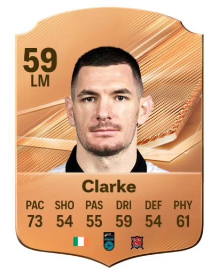 Clarke 59 Common LM FC 26 card