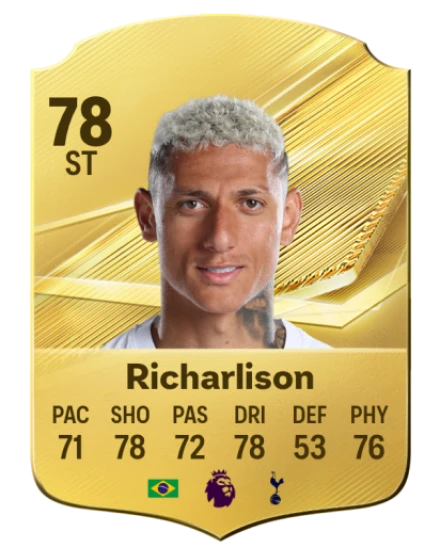 Richarlison 78 Gold ST FC 27 card
