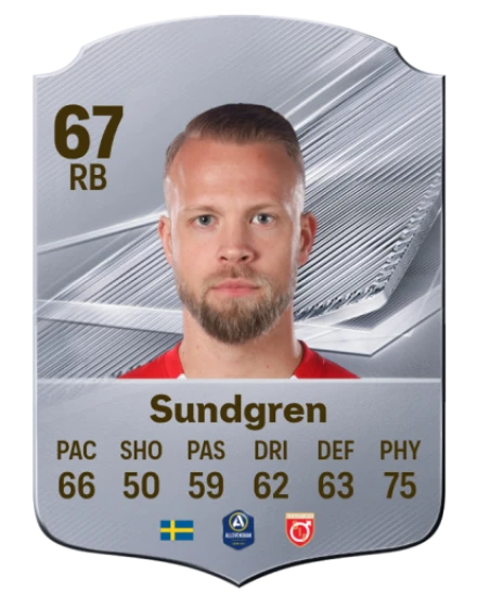 Sundgren 67 Common RB FC 26 card