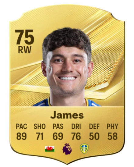 James 75 Common RW FC 26 card
