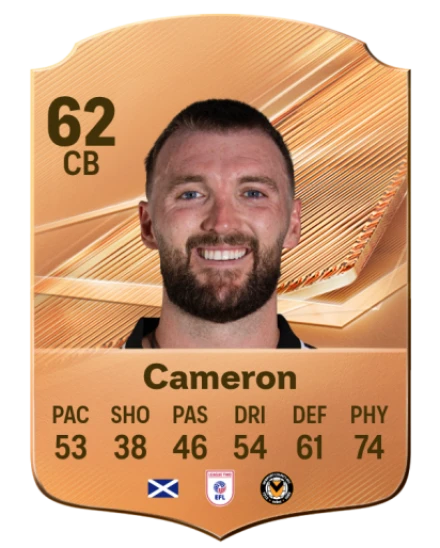 Cameron 62 Common CB FC 26 card