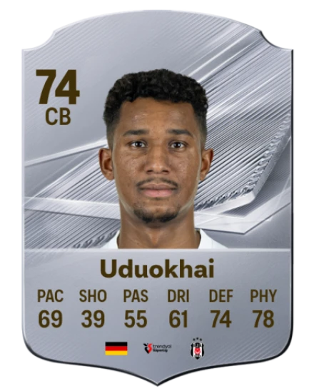 Uduokhai 74 Silver CB FC 27 card