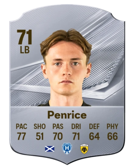 Penrice 71 Silver LB FC 27 card