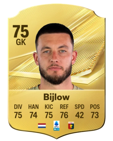 Bijlow 75 Common GK FC 26 card